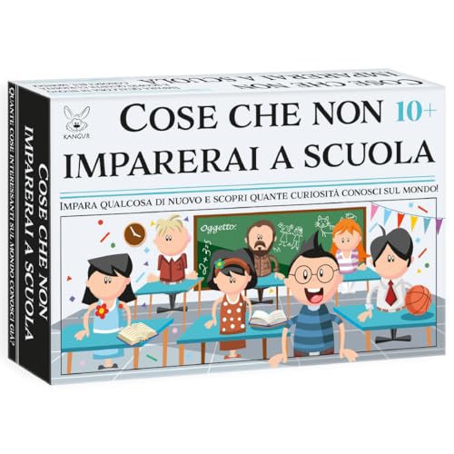 KANGUR Cose Che Non Imparerai A Scuola – Gioco Di Carte Educativo Bambini 10+ – Quiz Divertente Famiglia E Amici – 216 Domande Curiose – Gioco Istruttivo Per Imparare Giocando von KANGUR