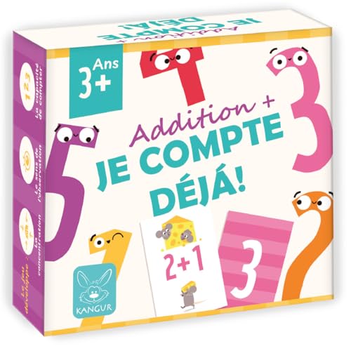 KANGUR Je compte déjà ! – Jeu Educatif Addition Enfant 3+ – Cartes Chiffres et Réponses – Apprentissage des Nombres et Calcul – Jeu Mathématique Famille | 36 Cartes – 42 Exercices KANGUR Je compte déjà ! – Jeu Educatif Addition Enfant 3+ – Cartes Chiffres et Réponses – Apprentissage des Nombres et Calcul – Jeu Mathématique Famille | 36 Cartes – 42 Exercices von KANGUR