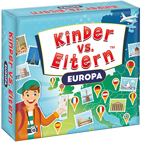 Kinder vs Eltern. Europa Brettspiele für Kinder Spielzeug für Familien Brettspiel Spaß Familienspiele Familienkartenspiel für Kinder Partyspiel von KANGUR