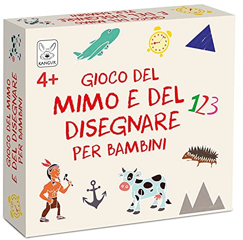 Mimo- und Zeichenspiel für Kinder, Brettspiel für Familien, Brettspiel für Kinder von KANGUR