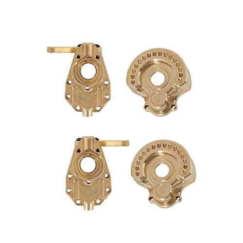 KAPAYONO 1 Satz Gegengewichte Gelenkdeckel und Steuermanschette aus Messing für Cingolo 1/10 RC TRX4 von KAPAYONO