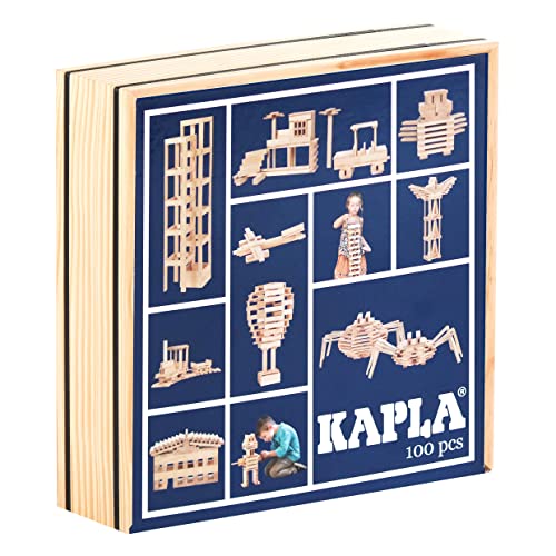Kapla 100er Box Original Holz Bausteine Plättchen Klötze von KAPLA