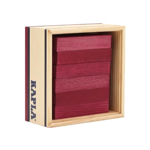 Kapla 9000160 Holzplättchen 40-teilig in Box, violett von KAPLA
