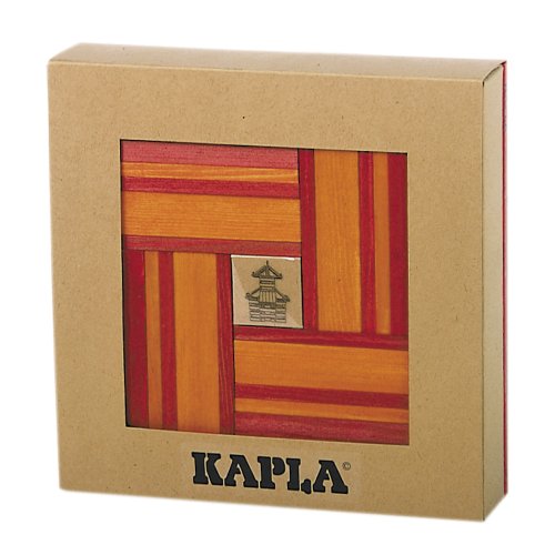 Kapla BUCH UND FARBEN SET 40 Plättchen in 2 verschiedenen Farben und ein Kunstba von KAPLA