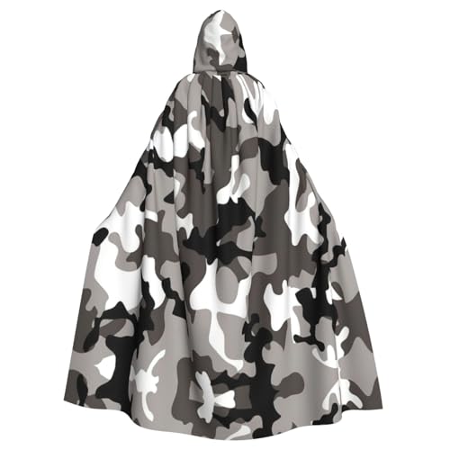 Ack Vampir-Kapuzenumhang für Erwachsene, Camouflage-Druck, 140 cm lang, Kapuzenumhang für Halloween, Rollenspiele mit Krawatte Ack Vampir-Kapuzenumhang für Erwachsene, Camouflage-Druck, 140 cm lang, Kapuzenumhang für Halloween, Rollenspiele mit Krawatte von KAPPTYY
