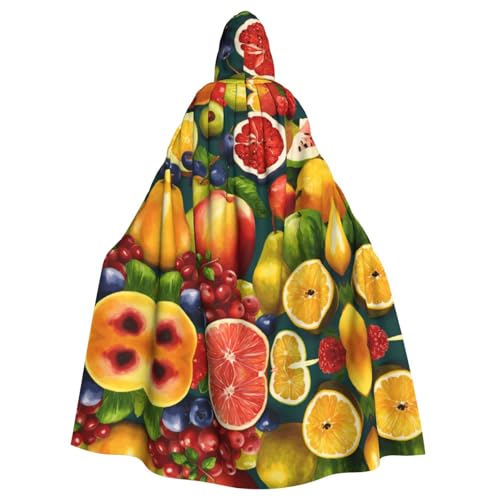 Gesunder Lebensmitteldruck, 140 cm Länge, Vampir-Kapuzenumhang, Kapuzenumhang für Halloween, Rollenspiele mit Krawatte Gesunder Lebensmitteldruck, 140 cm Länge, Vampir-Kapuzenumhang, Kapuzenumhang für Halloween, Rollenspiele mit Krawatte von KAPPTYY