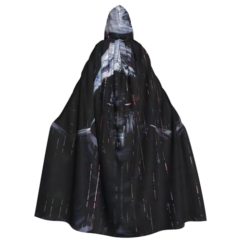 Hacker Era Printing Vampir-Kapuzenumhang für Erwachsene, 140 cm lang, Kapuzenumhang für Halloween, Rollenspiele mit Krawatte Hacker Era Printing Vampir-Kapuzenumhang für Erwachsene, 140 cm lang, Kapuzenumhang für Halloween, Rollenspiele mit Krawatte von KAPPTYY
