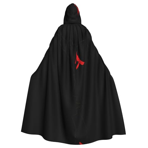 Karate Boy Vektor-Gürtel, Farbdruck, 140 cm Länge, Vampir-Kapuzenumhang, Kapuzenumhang für Halloween, Rollenspiele mit Krawatte Karate Boy Vektor-Gürtel, Farbdruck, 140 cm Länge, Vampir-Kapuzenumhang, Kapuzenumhang für Halloween, Rollenspiele mit Krawatte von KAPPTYY