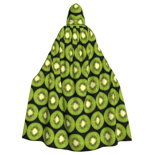 Kiwi Slice Printing Vampir-Kapuzenumhang für Erwachsene, 140 cm lang, Kapuzenumhang für Halloween, Rollenspiele mit Krawatte von KAPPTYY