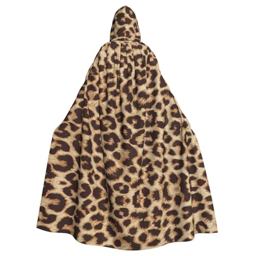 Lustiger Vampir-Kapuzenumhang mit Leopardenmuster, 140 cm lang, Kapuzenumhang für Halloween, Rollenspiele mit Krawatte Lustiger Vampir-Kapuzenumhang mit Leopardenmuster, 140 cm lang, Kapuzenumhang für Halloween, Rollenspiele mit Krawatte von KAPPTYY