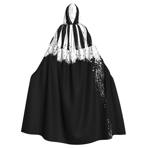 Vampir-Kapuzenumhang für Erwachsene, Klavierdruck, 140 cm lang, Kapuzenumhang für Halloween, Rollenspiele mit Krawatte Vampir-Kapuzenumhang für Erwachsene, Klavierdruck, 140 cm lang, Kapuzenumhang für Halloween, Rollenspiele mit Krawatte von KAPPTYY