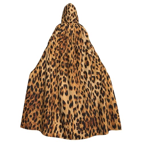 Vampir-Kapuzenumhang für Erwachsene, Leopardenmuster, 140 cm lang, Kapuzenumhang für Halloween, Rollenspiele mit Krawatte Vampir-Kapuzenumhang für Erwachsene, Leopardenmuster, 140 cm lang, Kapuzenumhang für Halloween, Rollenspiele mit Krawatte von KAPPTYY