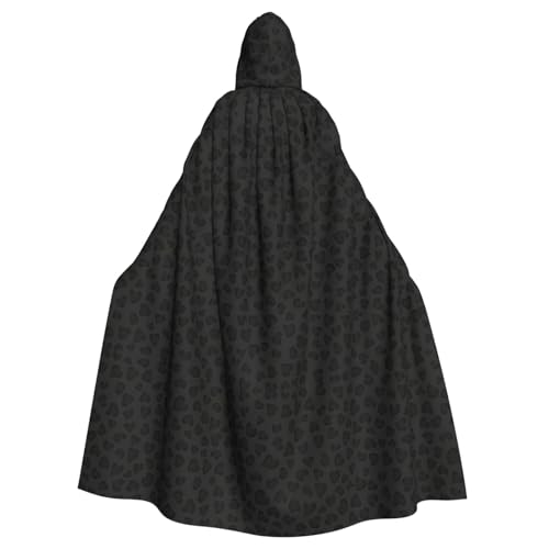 Vampir-Kapuzenumhang für Erwachsene, Leopardenmuster, 140 cm lang, Kapuzenumhang für Halloween, Rollenspiele mit Krawatte Vampir-Kapuzenumhang für Erwachsene, Leopardenmuster, 140 cm lang, Kapuzenumhang für Halloween, Rollenspiele mit Krawatte von KAPPTYY