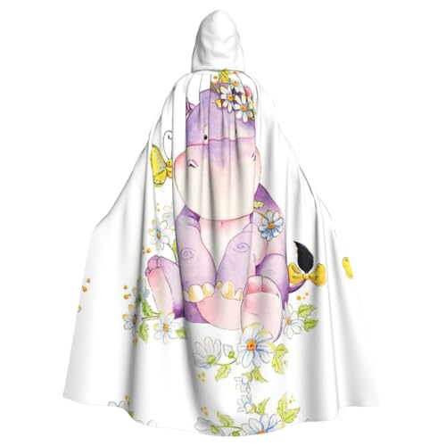 Vampir-Kapuzenumhang für Erwachsene, Schmetterlingsdruck, 140 cm lang, Kapuzenumhang für Halloween, Rollenspiele mit Krawatte Vampir-Kapuzenumhang für Erwachsene, Schmetterlingsdruck, 140 cm lang, Kapuzenumhang für Halloween, Rollenspiele mit Krawatte von KAPPTYY