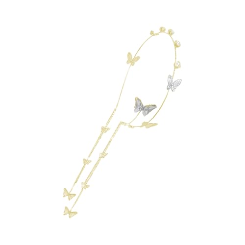 KAQNTUD Elegante Party-Stirnbänder, Quasten, Haarreifen für Geburtstag, Hochzeit, Königin, Kopfschmuck für Mädchen, Show-Bühne von KAQNTUD