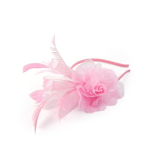 KAQNTUD Fascinator mit Federn für Reisen, leicht, geeignet für Rennen, Bälle, Fotoshootings, den täglichen Gebrauch von KAQNTUD