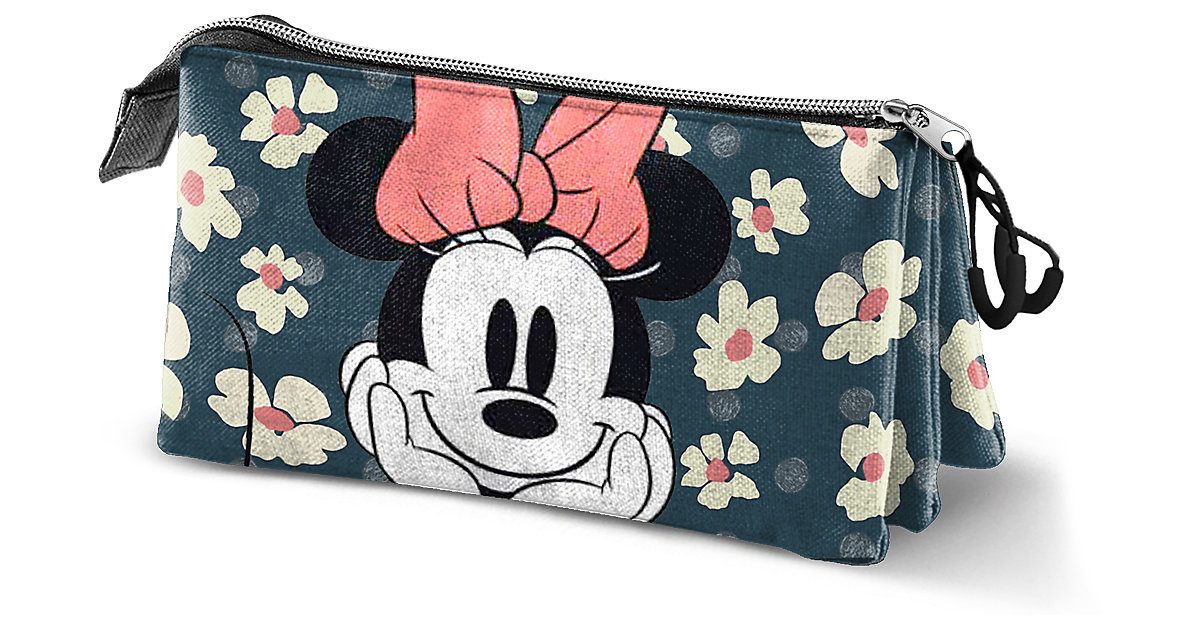Triple-Schlampermäppchen Disney Minnie Mouse, unbefüllt pink/blau Triple-Schlampermäppchen Disney Minnie Mouse, unbefüllt pink/blau von KARACTERMANIA