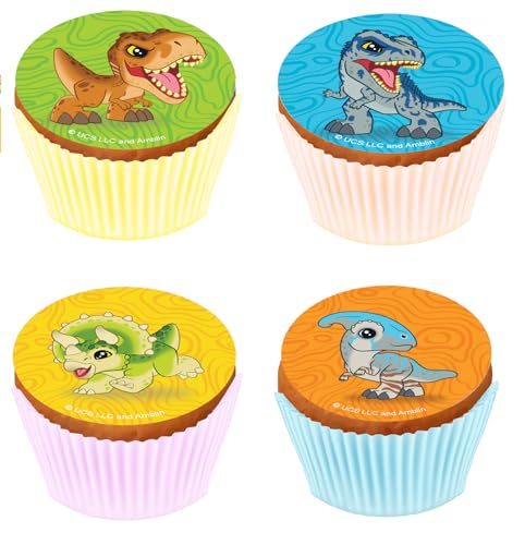 Kardasis Jurassic Wolrd Cupcake-Aufleger Muffin Dekoration | Essbarer Aufleger für Torten und Kuchen | Tortendekoration für den Jurassic World Themengeburtstag | 5,3cm + 12 Stücke Kardasis Jurassic Wolrd Cupcake-Aufleger Muffin Dekoration | Essbarer Aufleger für Torten und Kuchen | Tortendekoration für den Jurassic World Themengeburtstag | 5,3cm + 12 Stücke von KARDASIS
