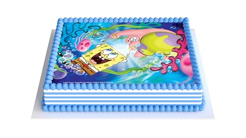 Kardasis Spongebob Tortenaufleger | Essbarer Aufleger für Torten und Kuchen | Tortendekoration für den Spongebob Schwammkopf Themengeburtstag | 21x28 cm Zuckerpapier Kardasis Spongebob Tortenaufleger | Essbarer Aufleger für Torten und Kuchen | Tortendekoration für den Spongebob Schwammkopf Themengeburtstag | 21x28 cm Zuckerpapier von KARDASIS