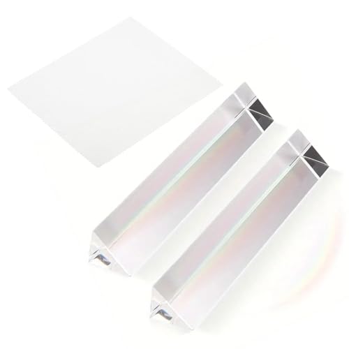 Dreiecksprisma,Kristall Prisma Dreieck,Prisma Fotografie,2 Stück Glas Prisma Spektrometer,Prisma Kristall Optisches Glas,mit Mikrofasertuch,für Sonnenlicht Spektrum,Fotografie und Regenbogen Effekt Dreiecksprisma,Kristall Prisma Dreieck,Prisma Fotografie,2 Stück Glas Prisma Spektrometer,Prisma Kristall Optisches Glas,mit Mikrofasertuch,für Sonnenlicht Spektrum,Fotografie und Regenbogen Effekt von KARELLS