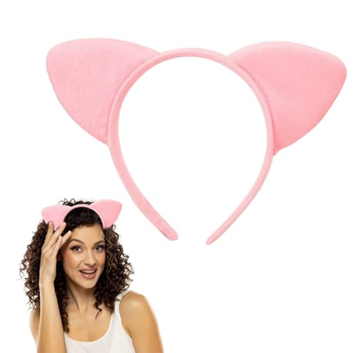 Katzenohren Stirnband,Katze Haarbänder Haarschmuck,Cat Ears in Rosa,Haarreif Katzenohren,Haarreif mit Katzenohren,Katzen Kostüm,für Mädchen Damen Kostüm Parteien Deko,1pc von KARELLS
