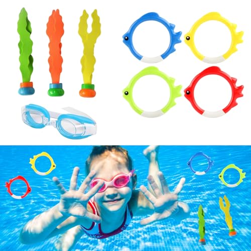 KARELLS 8 Stück Unterwasser-Training, Tauchspielzeug Pool Spielzeug, Tauchtorpedo zum Schwimmen, Pool Tauchspielzeug für Kinder, Unterwasser Spielzeug Sommer, Schwimmbad Sommerpool Schwimmspielzeug KARELLS 8 Stück Unterwasser-Training, Tauchspielzeug Pool Spielzeug, Tauchtorpedo zum Schwimmen, Pool Tauchspielzeug für Kinder, Unterwasser Spielzeug Sommer, Schwimmbad Sommerpool Schwimmspielzeug von KARELLS