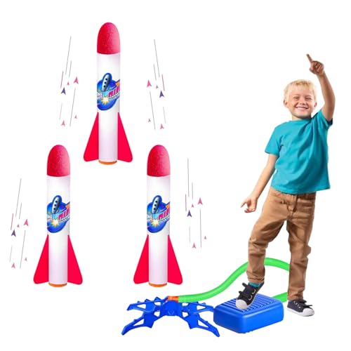 KARELLS Raketen Spielzeug für Kinder,Rakete Luftdruck,Luftdruck Outdoor Spielzeug,Raketen Outdoor Spielzeug, Rakete Spielzeug Mit 3 Schaumraketen,für Draußen Kinderspielzeug ab 3-12 Jahre KARELLS Raketen Spielzeug für Kinder,Rakete Luftdruck,Luftdruck Outdoor Spielzeug,Raketen Outdoor Spielzeug, Rakete Spielzeug Mit 3 Schaumraketen,für Draußen Kinderspielzeug ab 3-12 Jahre von KARELLS