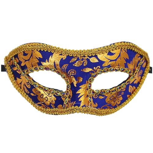 KAREN66 Venezianischen Maskerade Maske Damen Herren Karnevalsmasken Augenmaske Maskerade Karneval Party Maske Faschingsmasken (Blau) von KAREN66