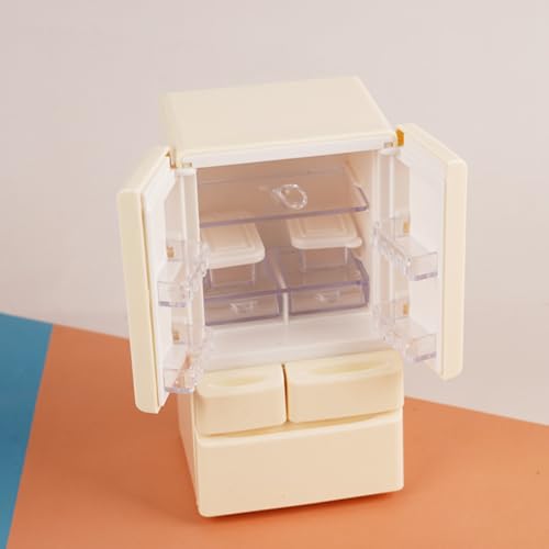 KARLOR Mini Kühlschrank, Miniatur Puppenhaus Kühlschrank Minimöbel Miniaturmodell Küchenszene Dollhouse Furniture 1:12 Möbel für Puppen Puppenhaus Dekoration KARLOR Mini Kühlschrank, Miniatur Puppenhaus Kühlschrank Minimöbel Miniaturmodell Küchenszene Dollhouse Furniture 1:12 Möbel für Puppen Puppenhaus Dekoration von KARLOR