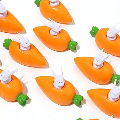 KARLOR Oster Hasen Spielzeugauto Kinder, 6 PCS Aufziehbare Osterhasen mit Karotten, Geburtstagparty Mitgebsel, Karotten-Rakete, Häschen im Möhrenflitzer, Uhrwerkspielzeug,Ostergeschenk für Kinder KARLOR Oster Hasen Spielzeugauto Kinder, 6 PCS Aufziehbare Osterhasen mit Karotten, Geburtstagparty Mitgebsel, Karotten-Rakete, Häschen im Möhrenflitzer, Uhrwerkspielzeug,Ostergeschenk für Kinder von KARLOR