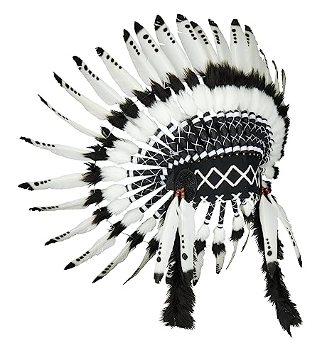 KARMABCN X53- DREI Farben Schwarzweiss-indischer Feder-Kopfschmuck/Ureinwohner-Art KARMABCN X53- DREI Farben Schwarzweiss-indischer Feder-Kopfschmuck/Ureinwohner-Art von KARMABCN