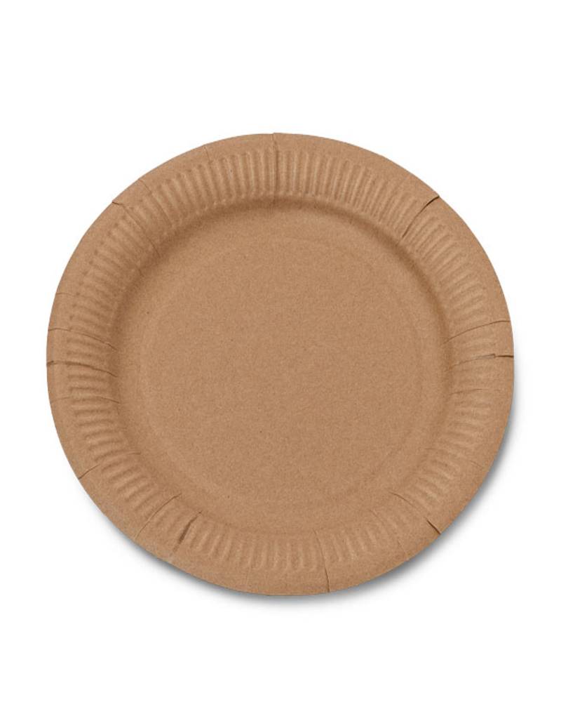 10 Pappteller Kraftpapier Klein 18 cm 10 Pappteller Kraftpapier Klein 18 cm von KARNEVAL-MEGASTORE