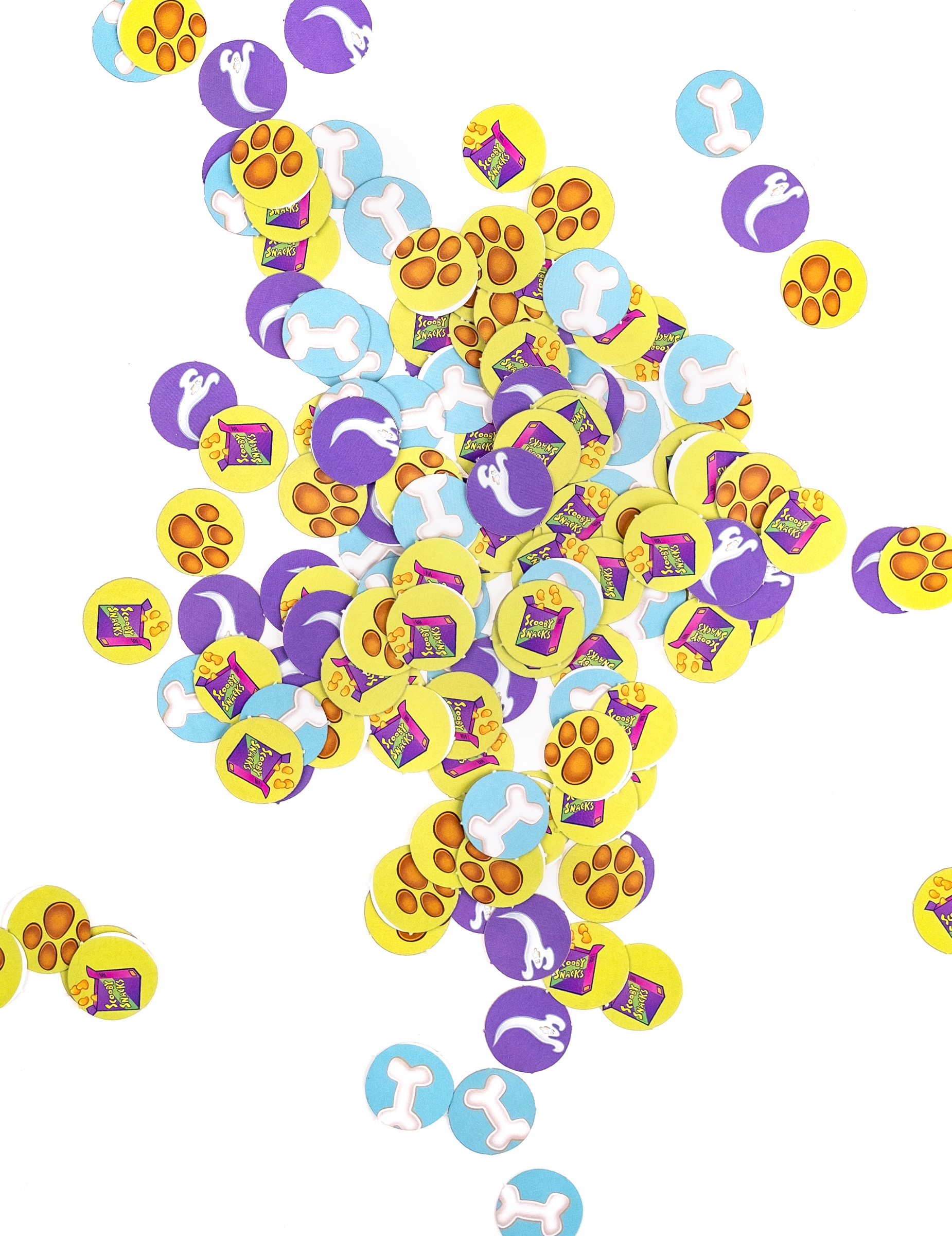 160 Scooby-Doo Konfetti 2 cm von KARNEVAL-MEGASTORE
