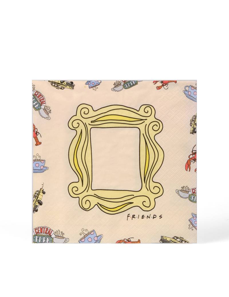 20 Friends Servietten aus Papier von KARNEVAL-MEGASTORE