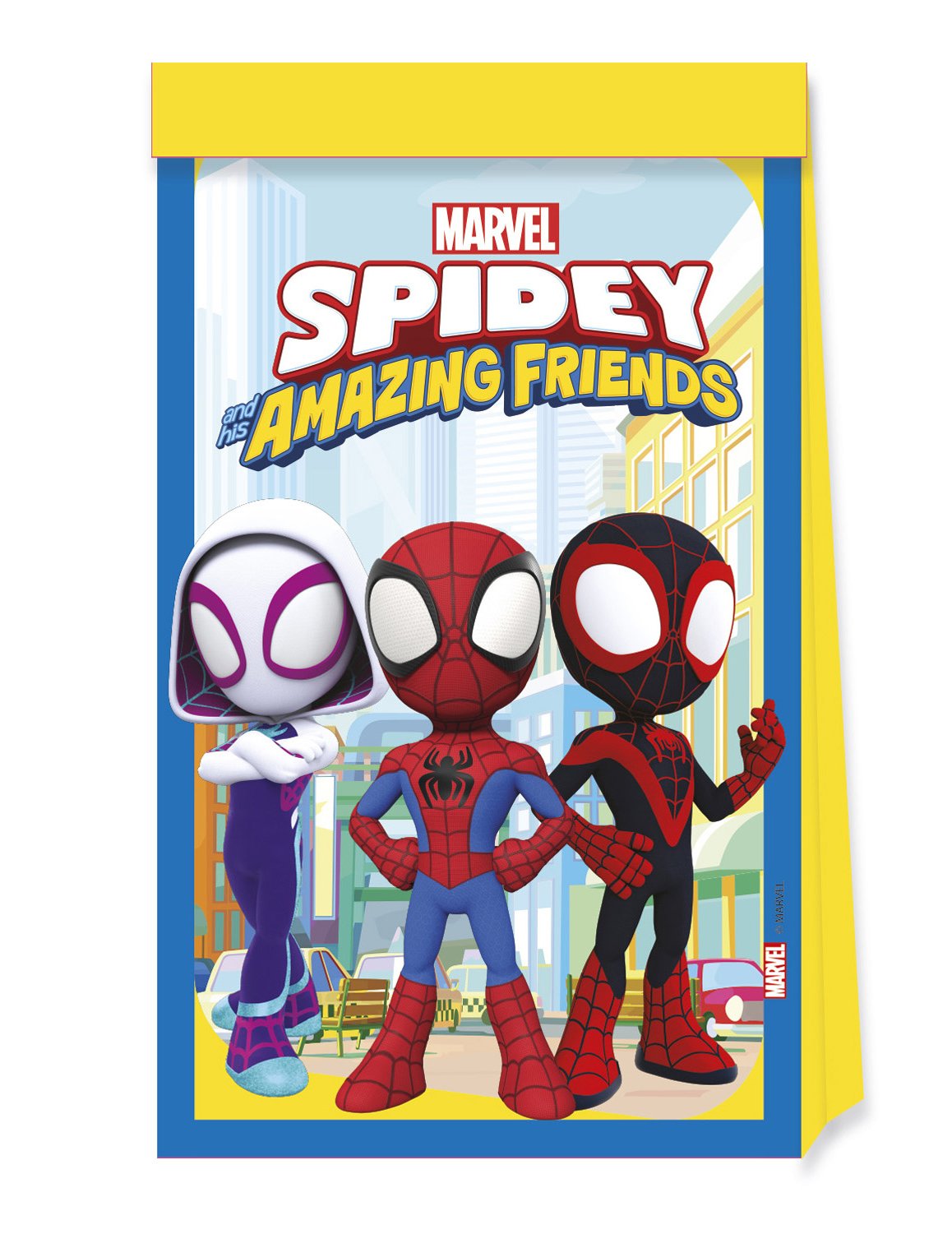 4 Geschenktüten Spidey und seine Freunde von KARNEVAL-MEGASTORE