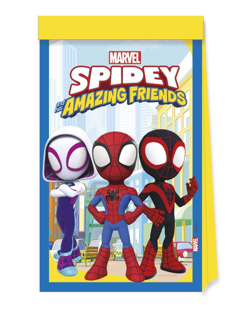 4 Geschenktüten Spidey und seine Freunde von KARNEVAL-MEGASTORE