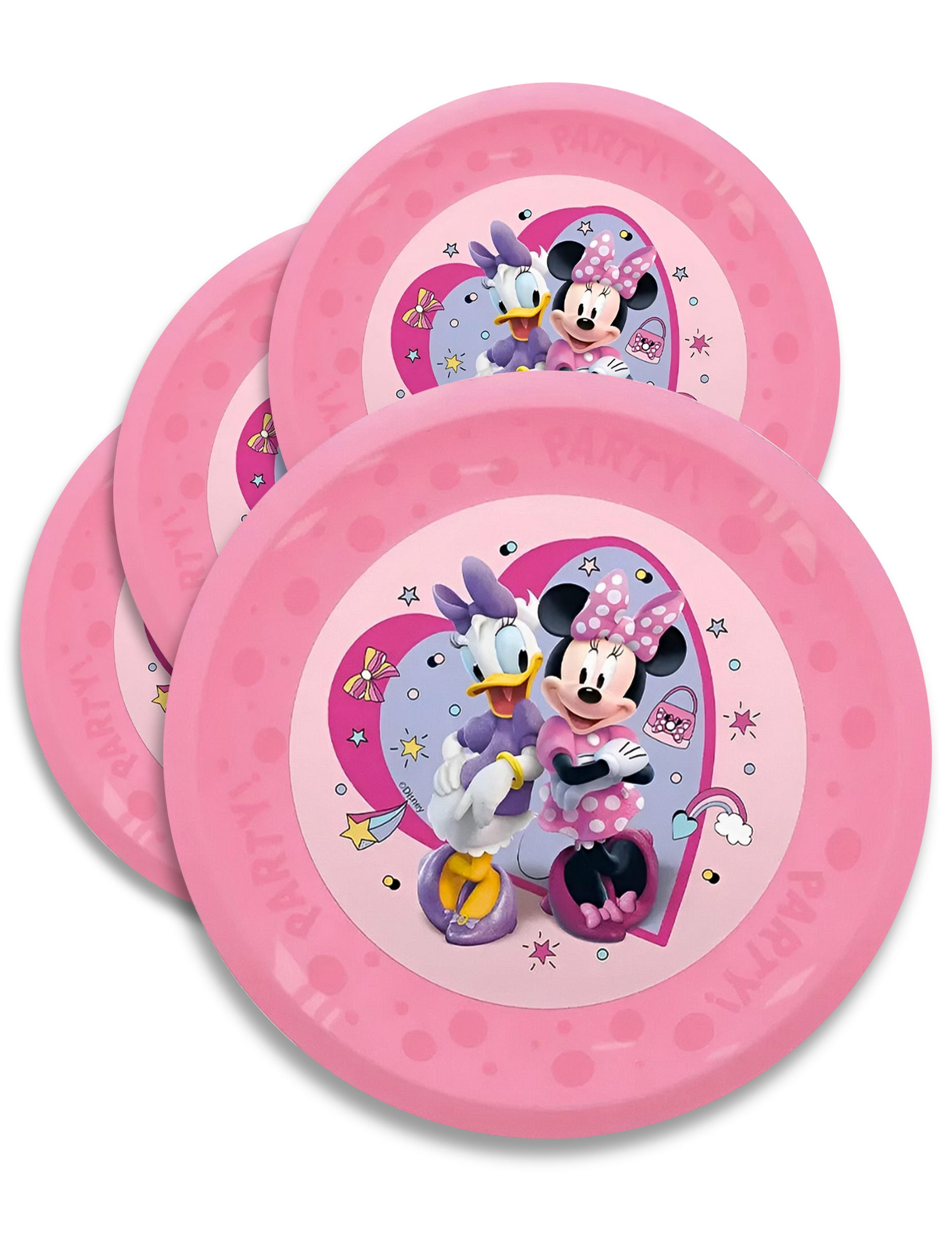 4 Minnie Mehrwegteller 21cm 4 Minnie Mehrwegteller 21cm von KARNEVAL-MEGASTORE