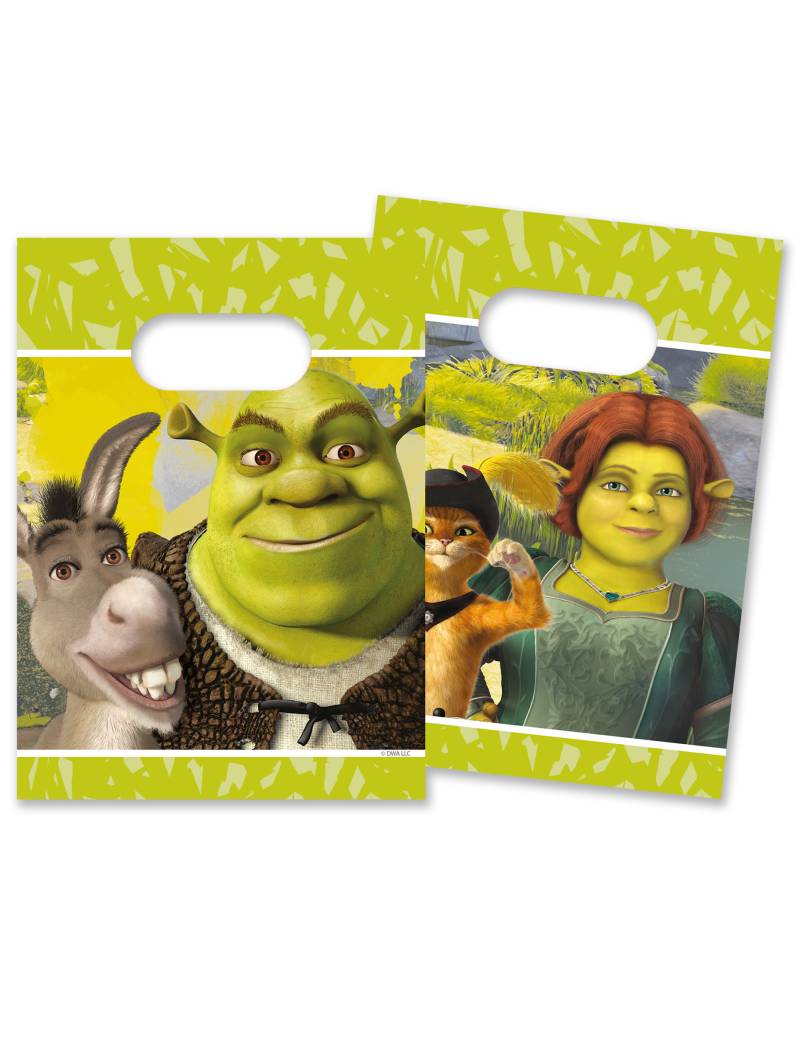 4 Shrek Lizenzierte Geschenktüten aus Papier 4 Shrek Lizenzierte Geschenktüten aus Papier von KARNEVAL-MEGASTORE