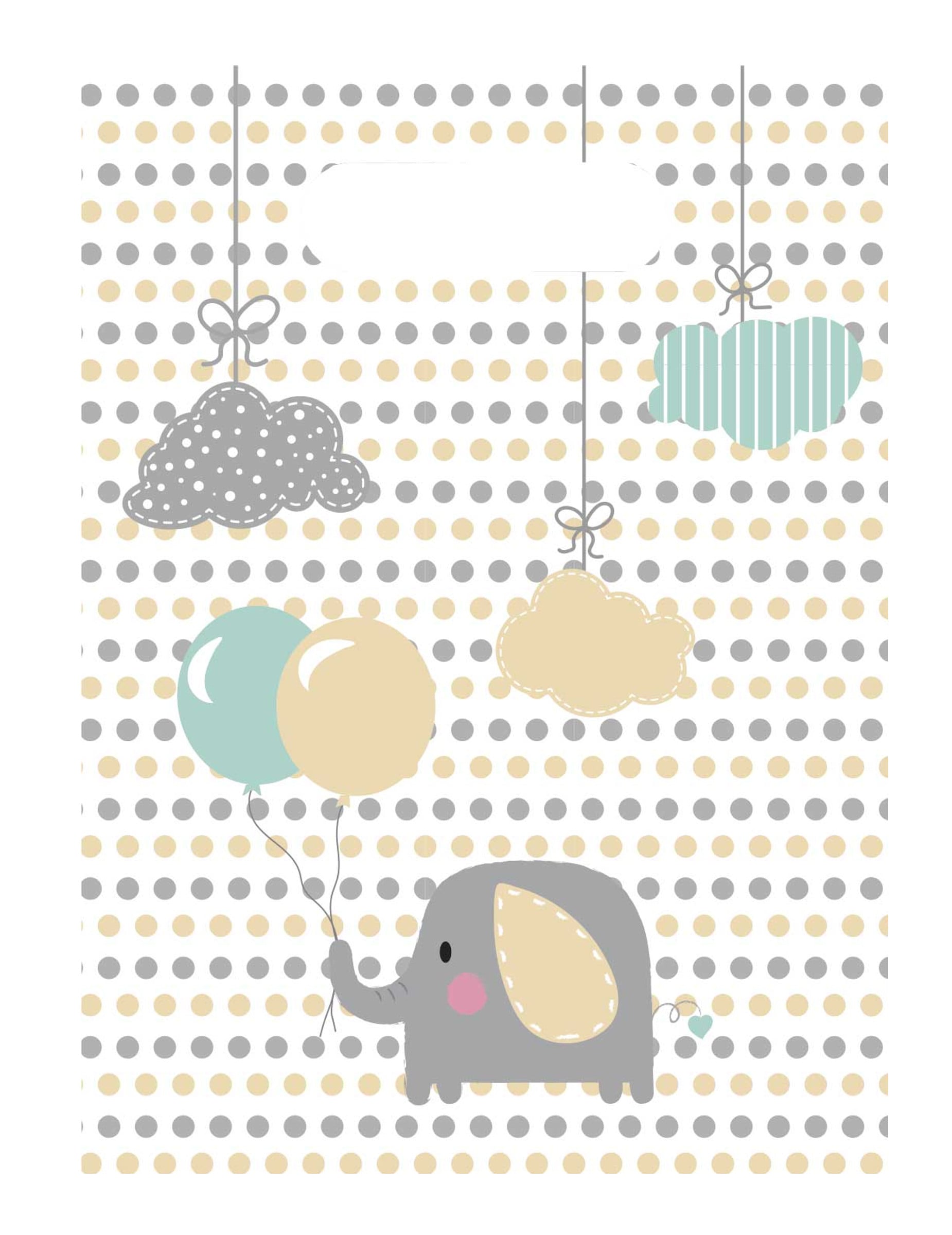 6 Geschenktüten Elefant Baby Grau und Minze 6 Geschenktüten Elefant Baby Grau und Minze von KARNEVAL-MEGASTORE