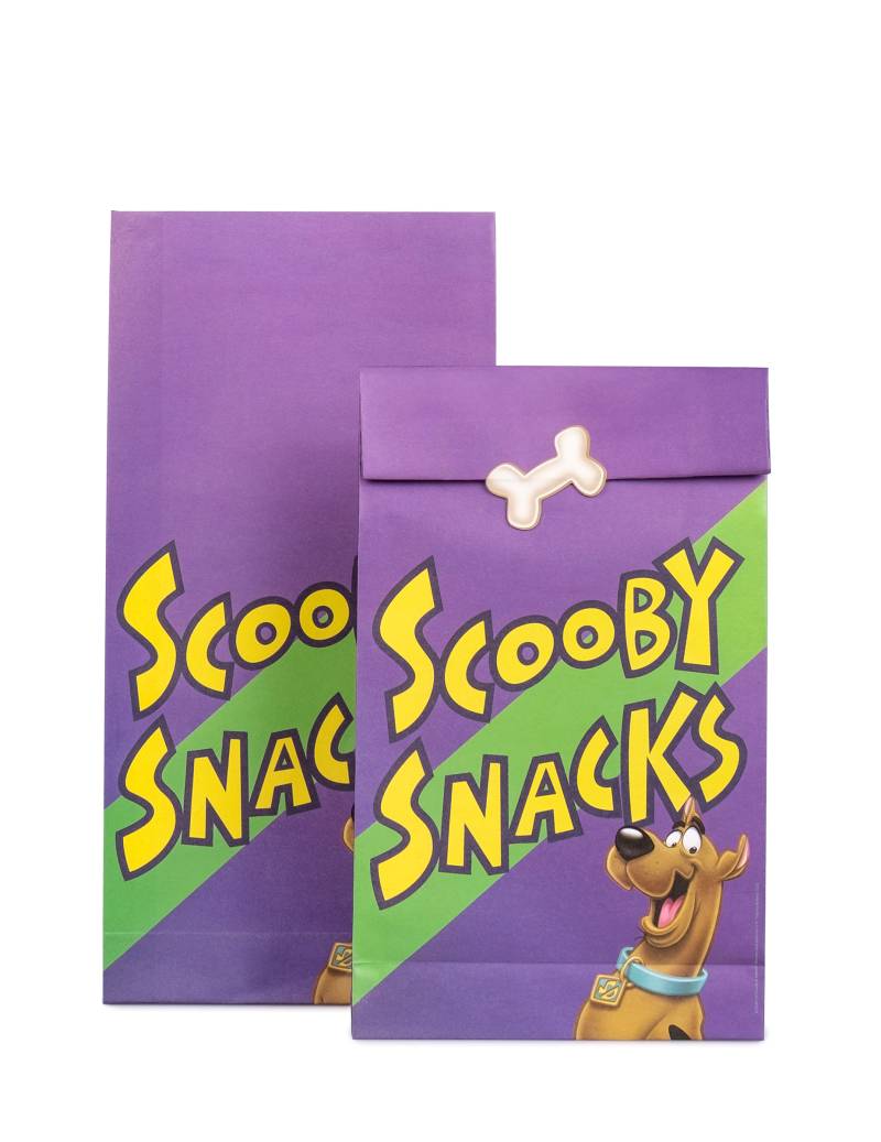 6 Geschenktüten Scooby-Doo lila von KARNEVAL-MEGASTORE