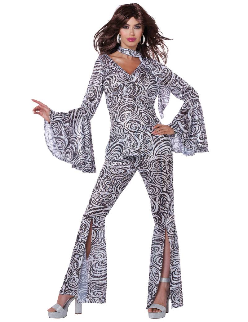 70er Disco Psychodelic Damenkostüm von KARNEVAL-MEGASTORE