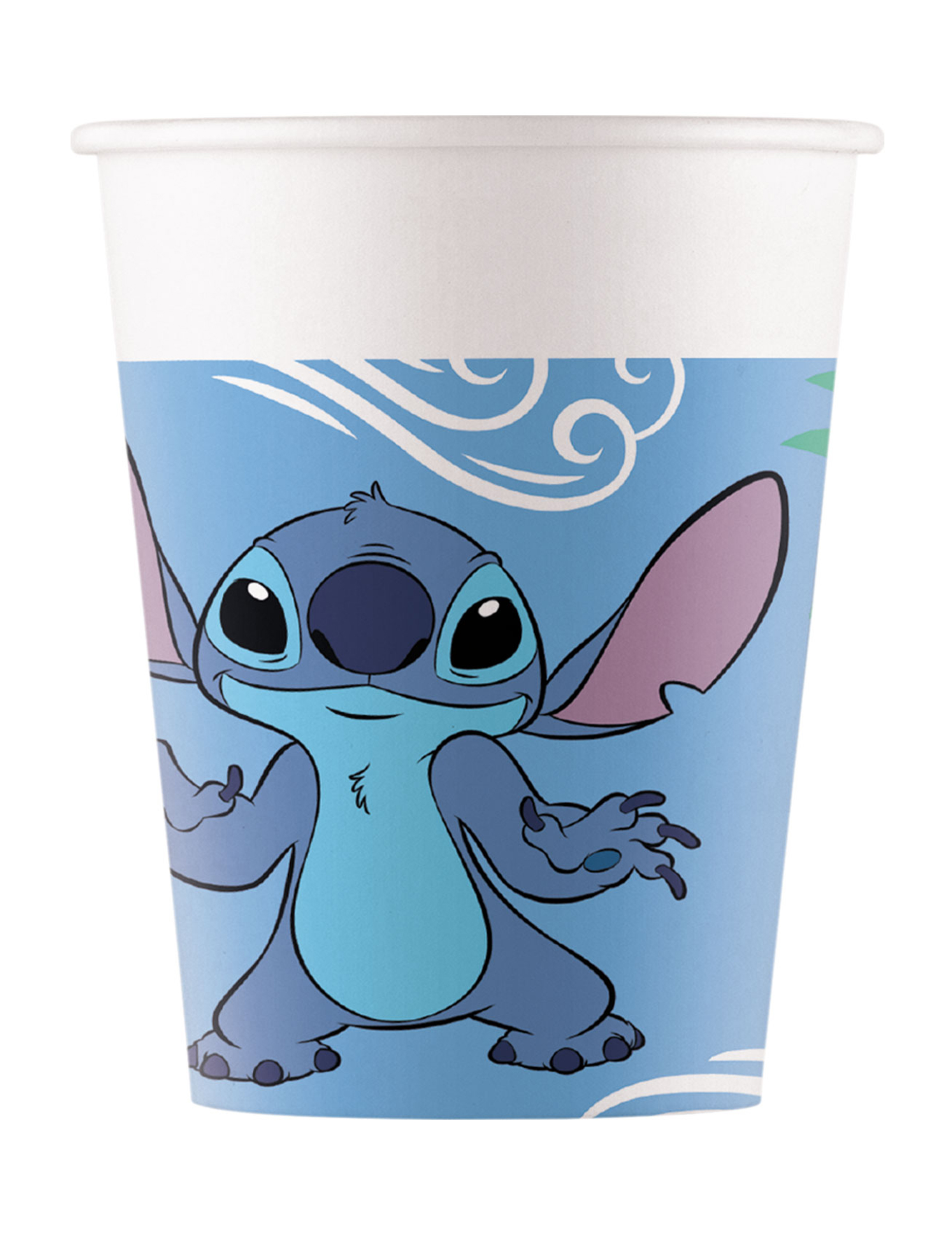 8 Pappbecher 200ml, Stitch 8 Pappbecher 200ml, Stitch von KARNEVAL-MEGASTORE