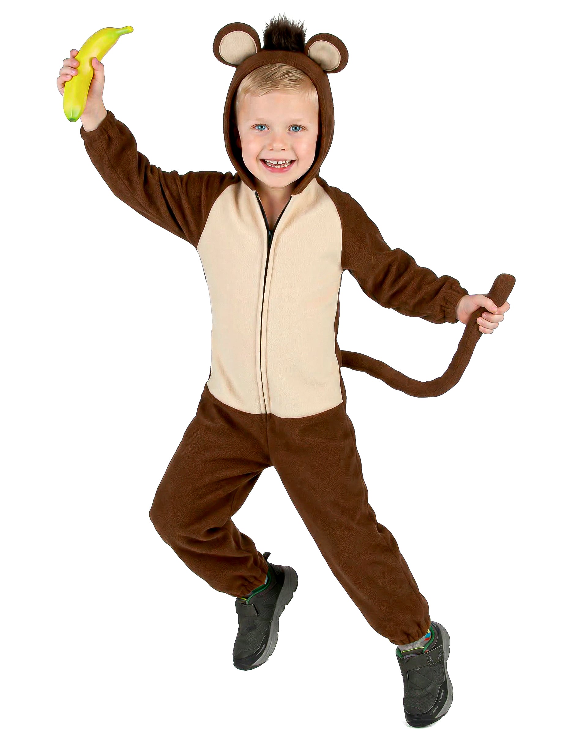 Affenverkleidung Tier-Kinderkostüm braun-beige von KARNEVAL-MEGASTORE