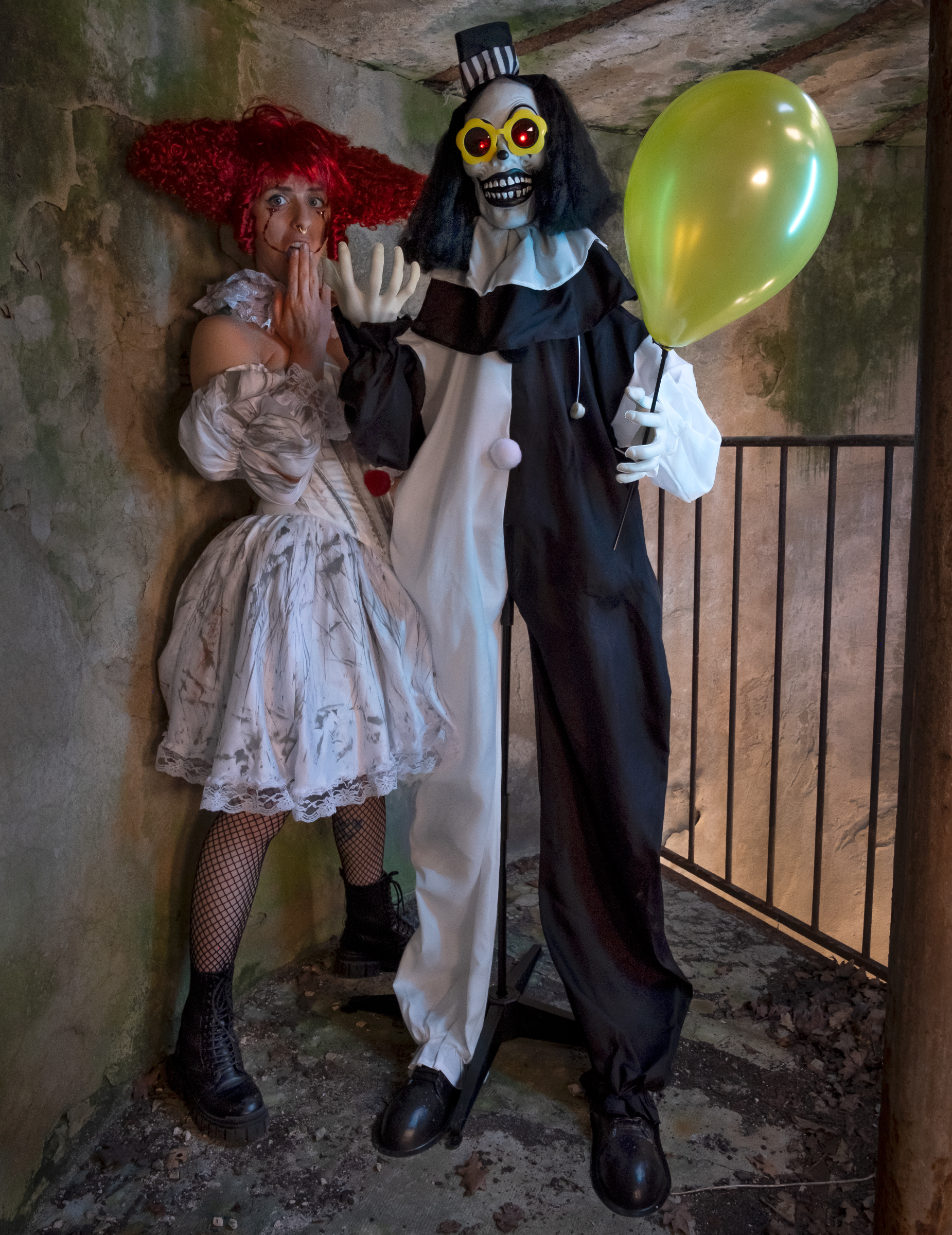 Animierter Horrorclown Animierter Horrorclown von KARNEVAL-MEGASTORE