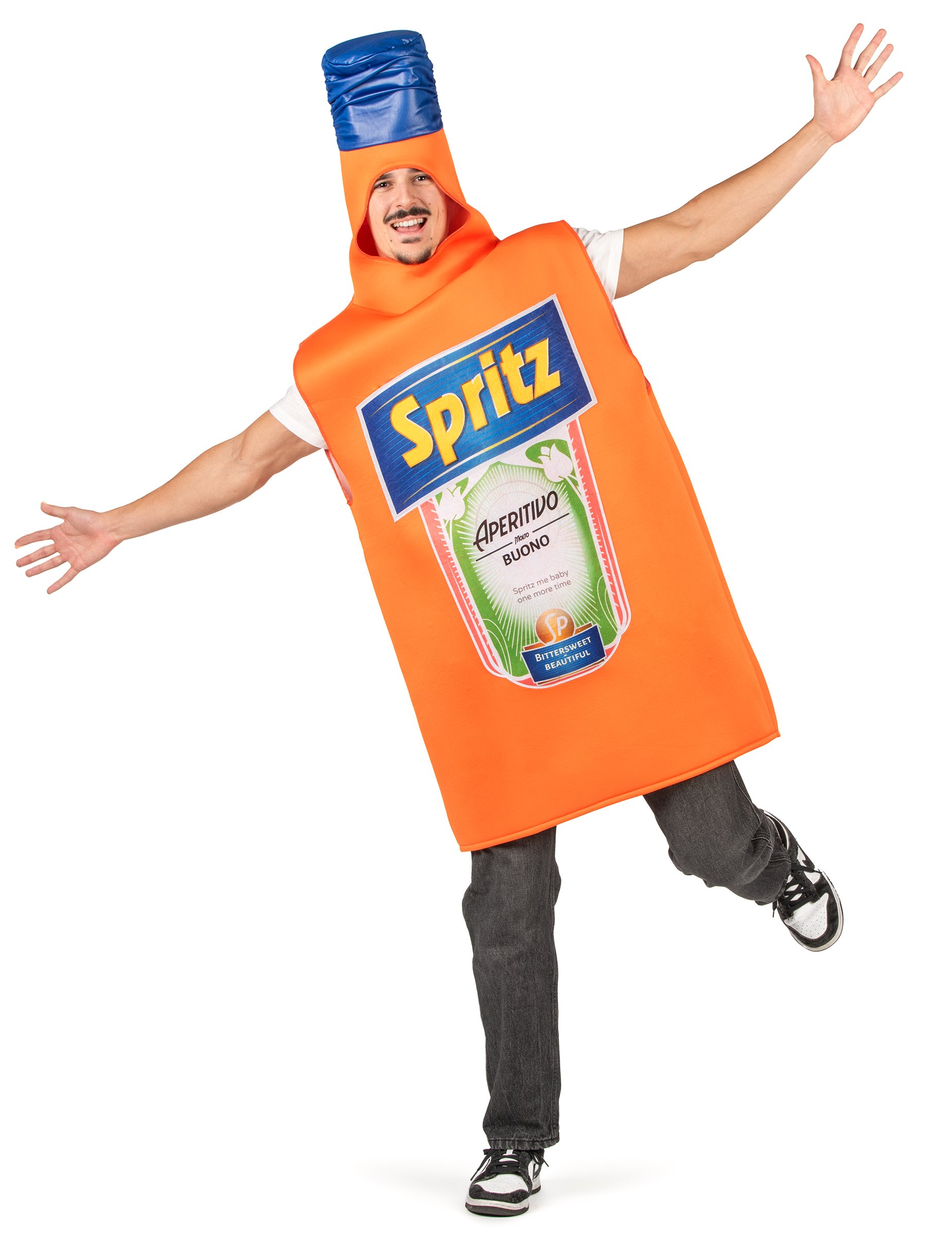 Aperitifflasche Kostüm Tunika orange Erwachsene Aperitifflasche Kostüm Tunika orange Erwachsene von KARNEVAL-MEGASTORE