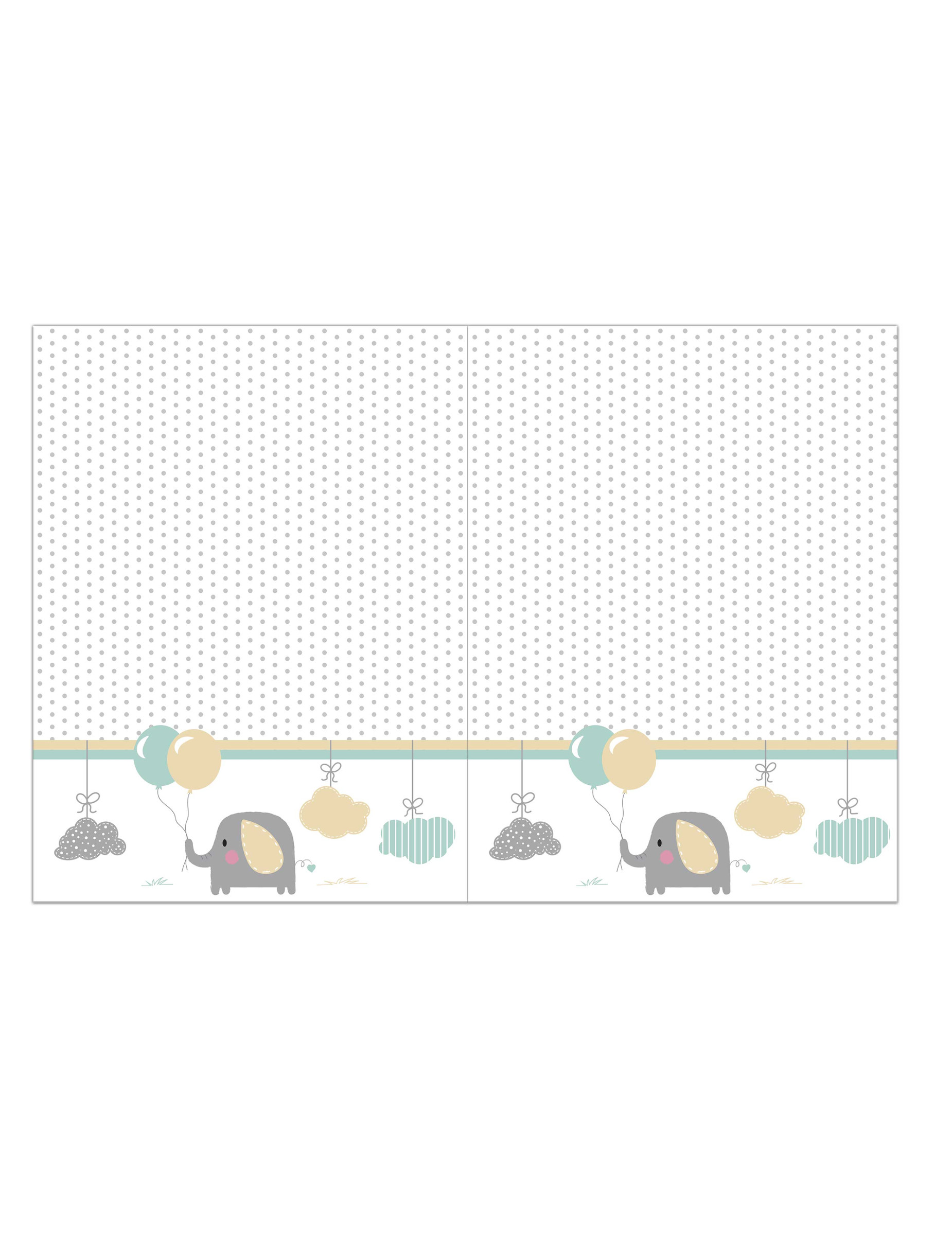 Baby-Elefant Plastiktischdecke 120 x 180 cm Baby Shower Baby-Elefant Plastiktischdecke 120 x 180 cm Baby Shower von KARNEVAL-MEGASTORE