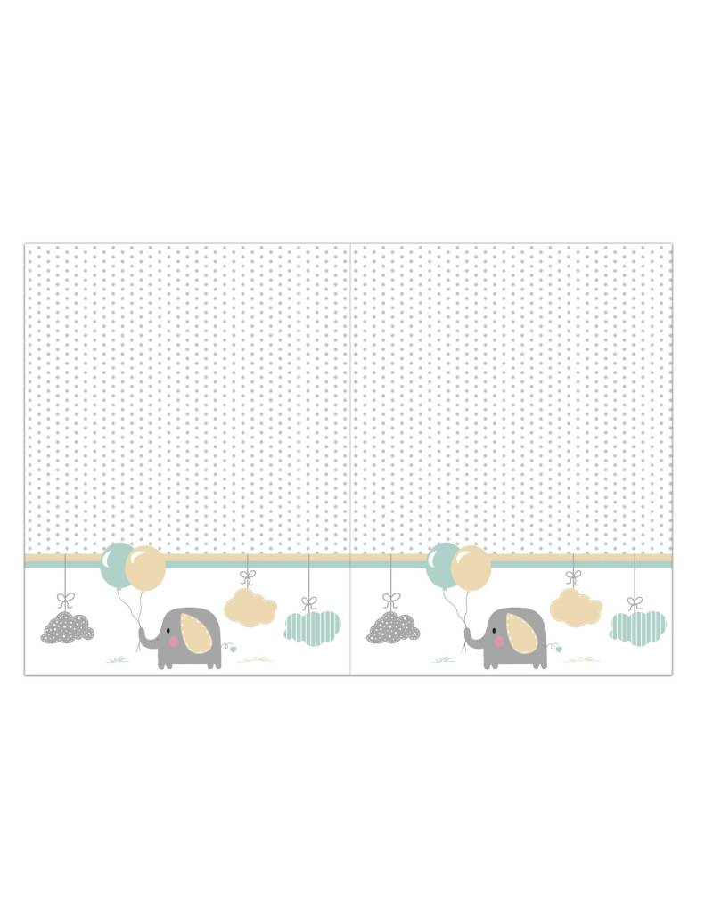 Baby-Elefant Plastiktischdecke 120 x 180 cm Baby Shower Baby-Elefant Plastiktischdecke 120 x 180 cm Baby Shower von KARNEVAL-MEGASTORE