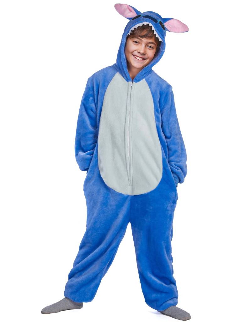 Blaues Alienkostüm für Kinder von KARNEVAL-MEGASTORE