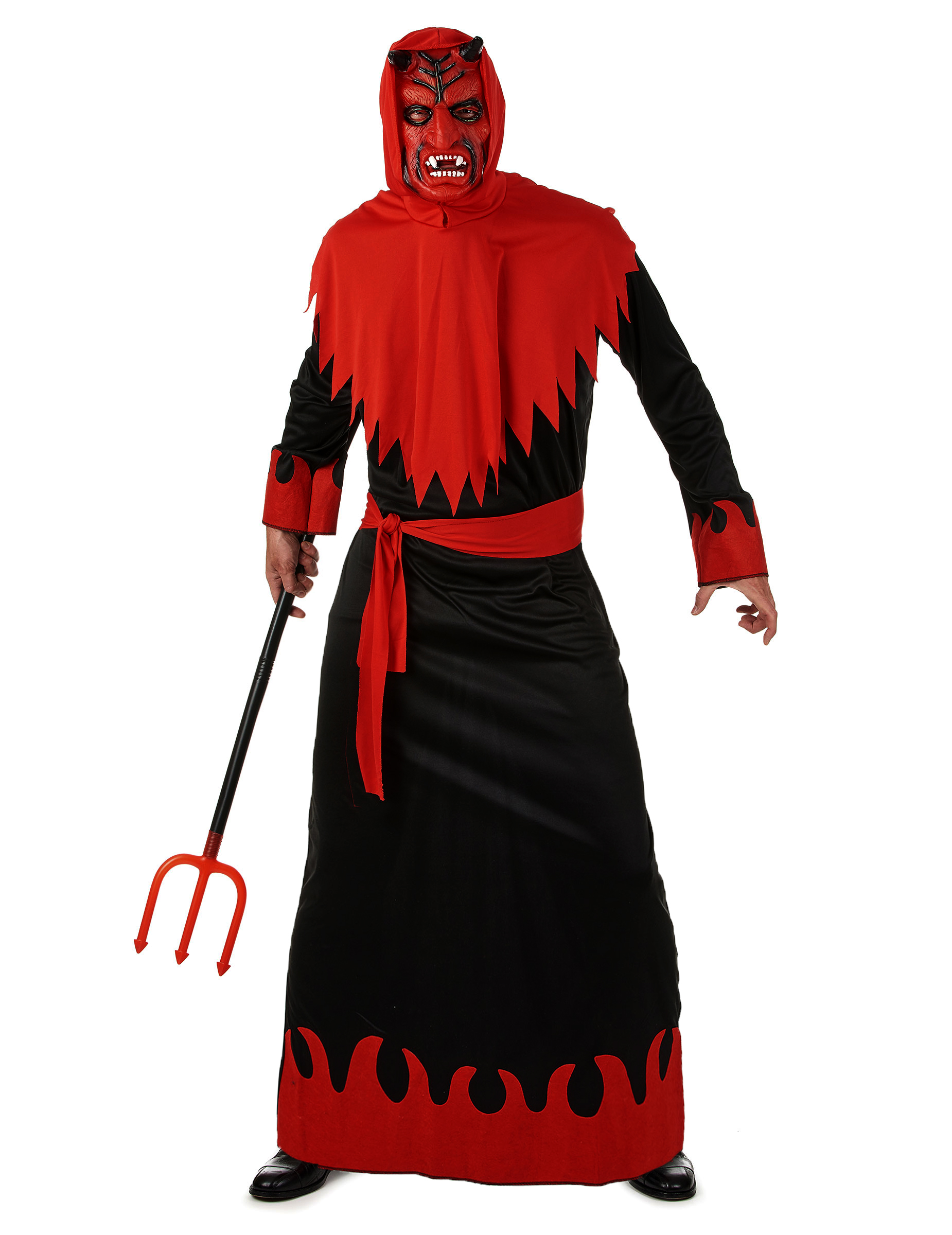 Böser Teufel Halloween-Kostüm schwarz-rot von KARNEVAL-MEGASTORE