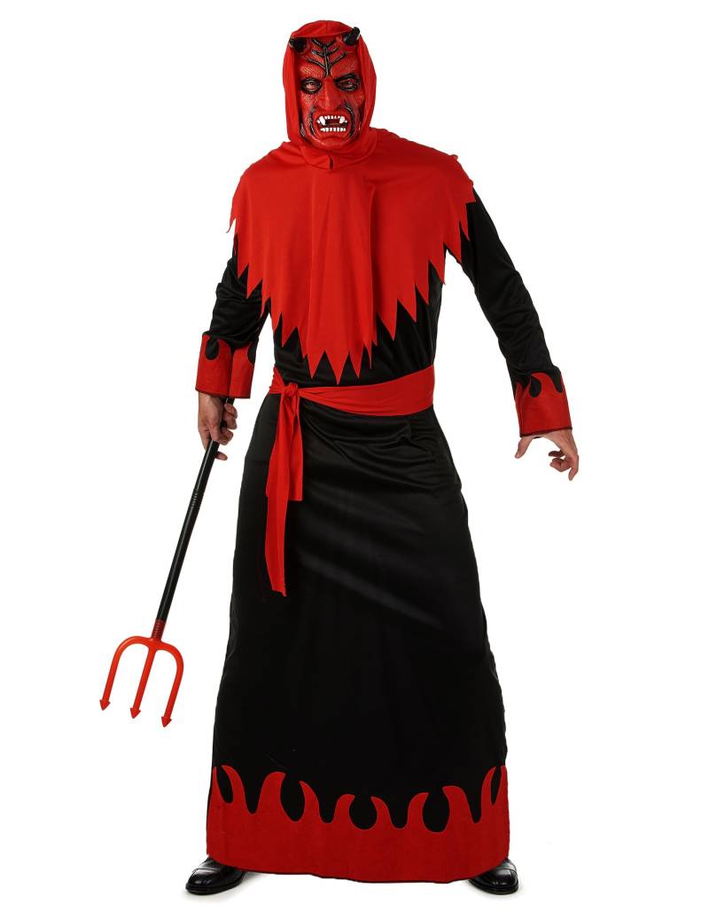 Böser Teufel Halloween-Kostüm schwarz-rot von KARNEVAL-MEGASTORE